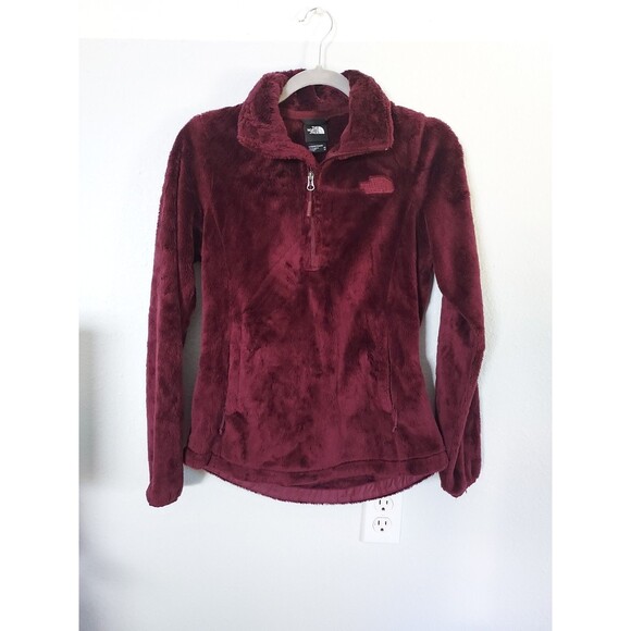 North Face Jacket Womens Small Purple High Pile Fleece Quarter Zip Outdoors - Picture 1 of 5